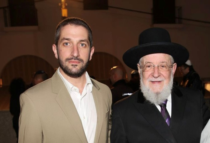 מאיר לאו ושלמה פיבקו (צילום: אור גפן)