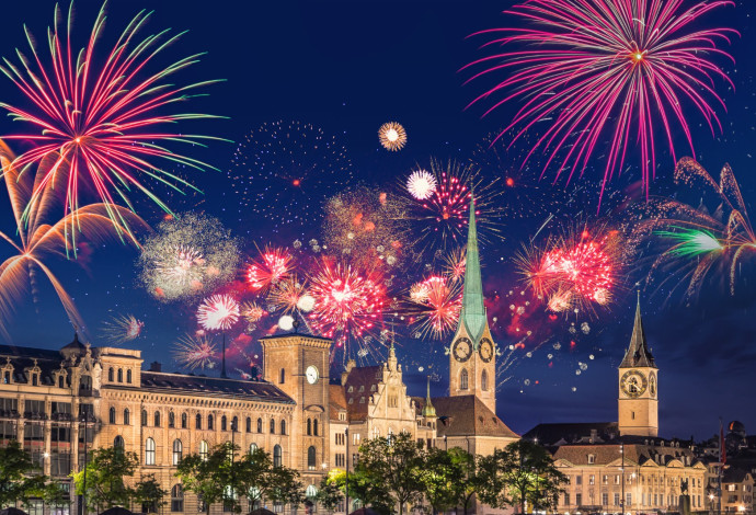 חגיגות השנה החדשה בציריך (צילום:  Shutterstock)