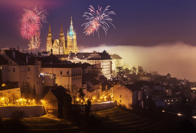 חגיגות השנה החדשה בפראג (צילום: Shutterstock)