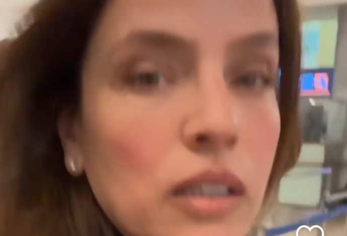 שכולם ידעו. נועה תשבי בזמן האזעקה (צילום: צילום מסך אינסטגרם)