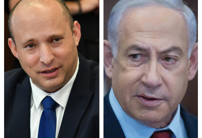 בנימין נתניהו, נפתלי בנט (צילום:  מעריב אונליין)