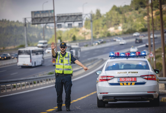 משטרת תנועה (צילום:  חיים גולדברג פלאש 90)