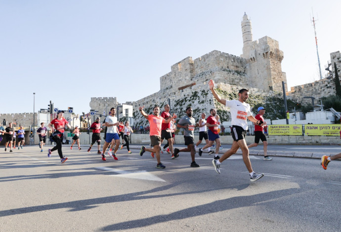 מרתון ירושלים (צילום:  דוברות עיריית ירושלים)