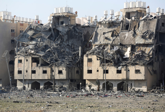 הרס בעזה (צילום:  REUTERS/Ahmed Zakot)