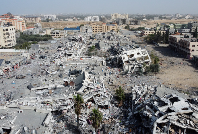 הרס בעזה (צילום:  REUTERS/Bassam Masoud)