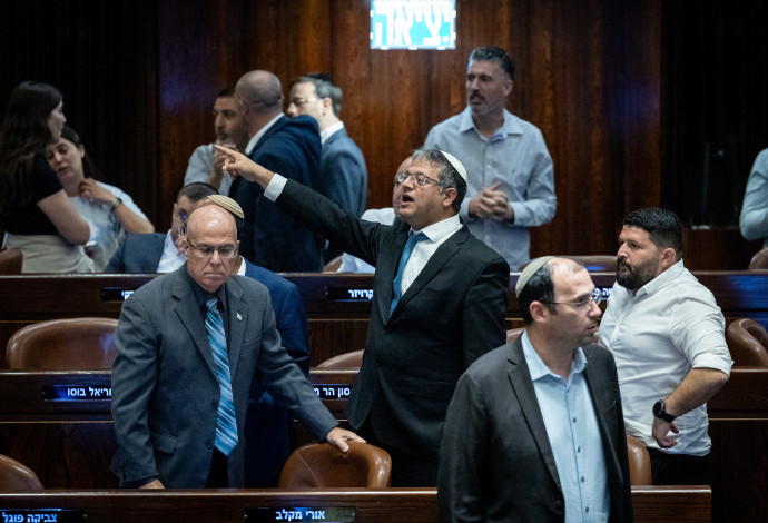 חברי עוצמה יהודית בכנסת (צילום:  יונתן זינדל, פלאש 90)