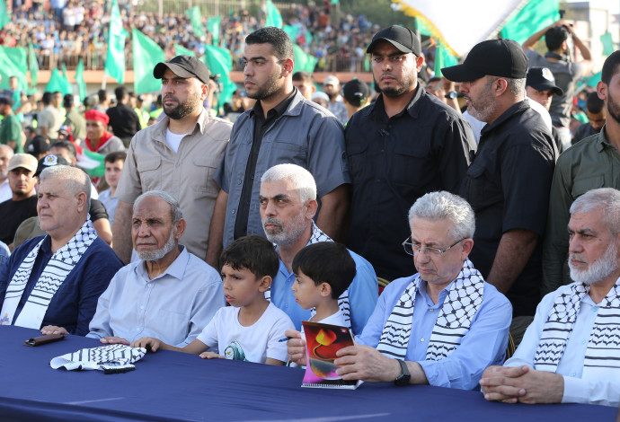 מנהיגי חמאס (צילום:   Attia Muhammed/Flash90 )