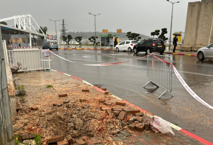 מתקפת הטילים על צפת (צילום:  המרכז הרפואי זיו)