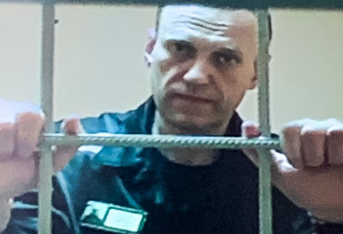 אלסיי נבלני בבית הכלא ברוסיה (צילום:  רשתות חברתיות)