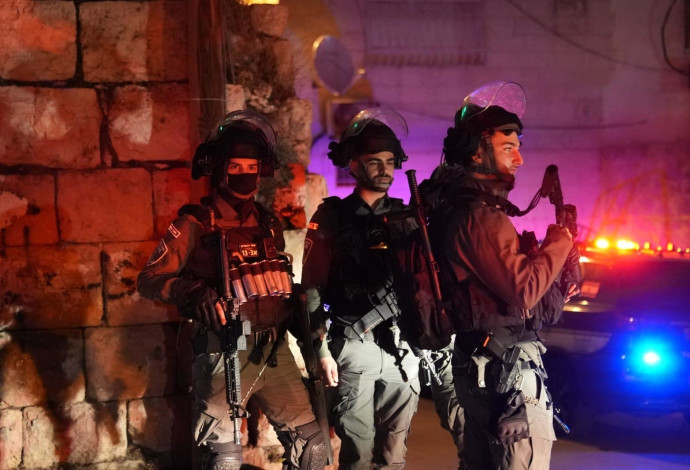 חיילי מג"ב במזרח ירושלים (צילום:  דוברות המשטרה)