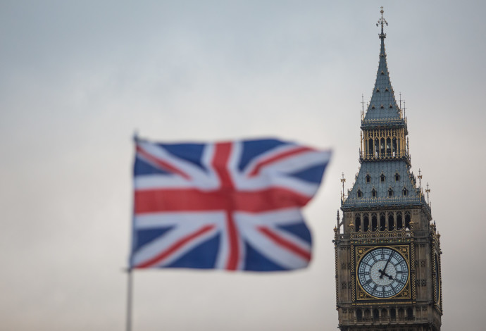 דגל בריטניה על רקע של הביג בן (צילום:   Jack Taylor/Getty Images)
