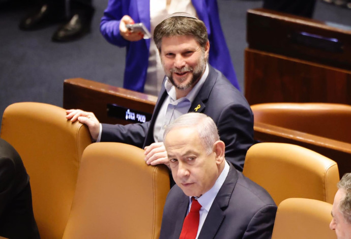 בנימין נתניהו, בצלאל סמוטריץ' (צילום:  מרק ישראל סלם)