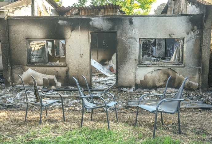 קיבוץ בארי לאחר 7 באוקטובר (צילום:  אריק מרמור)