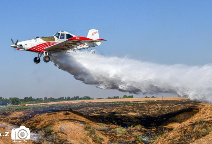 מטוס כיבוי אש של חברת "כים-ניר" (צילום:   חברת "כים-ניר")
