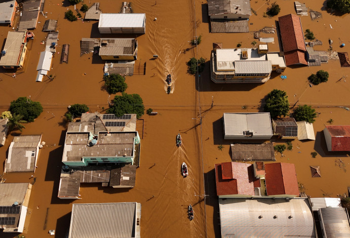 שיטפונות בברזיל. למעלה מ-75 נספים (צילום:  רויטרס)