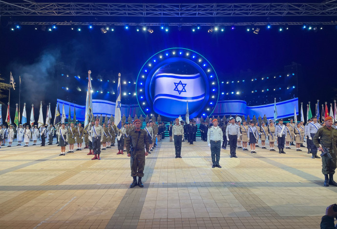 החזרות לטקס המשואות (צילום:  ללא קרדיט)