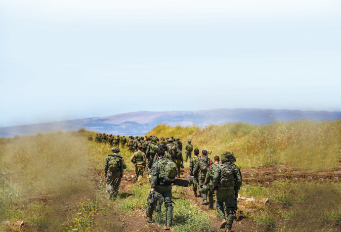 חיילי מילואים ברמת הגולן (צילום:  איל מרגולין, פלאש 90)