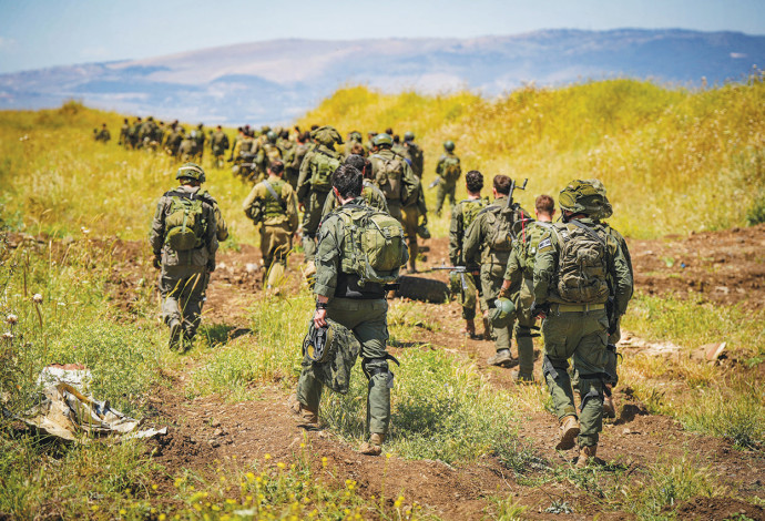 מילואמניקים בתרגיל בצפון (צילום:  אייל מרגולין פלאש 90)