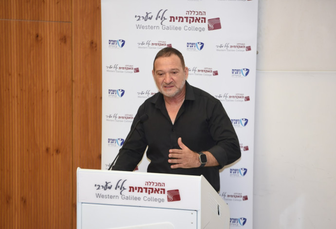 קובי שבתאי בכנס החוסן והביטחון האישי (צילום:  המכללה האקדמית גליל מערבי)