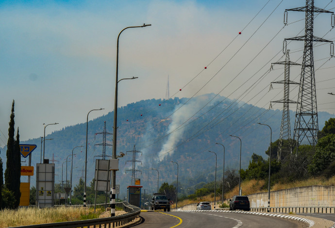 הצפון והשריפות, צומת כח (צילום:  אייל מרגולין פלאש 90)