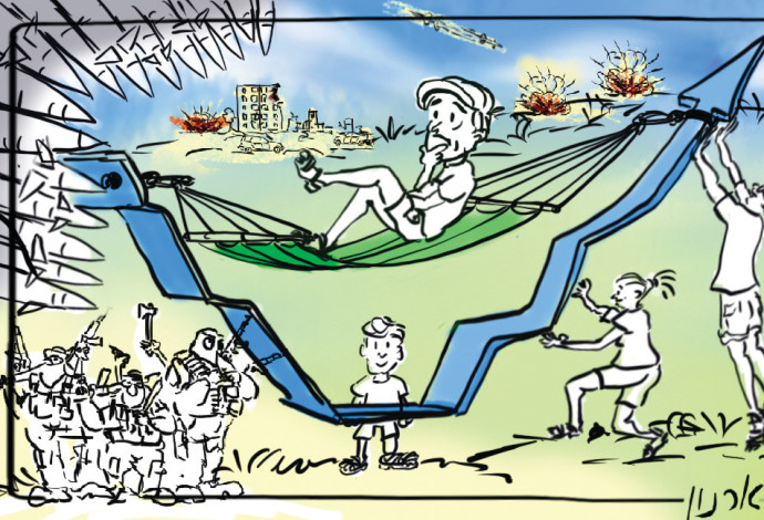 איור לטור של מידן בר (צילום:   ארנון קרמר)