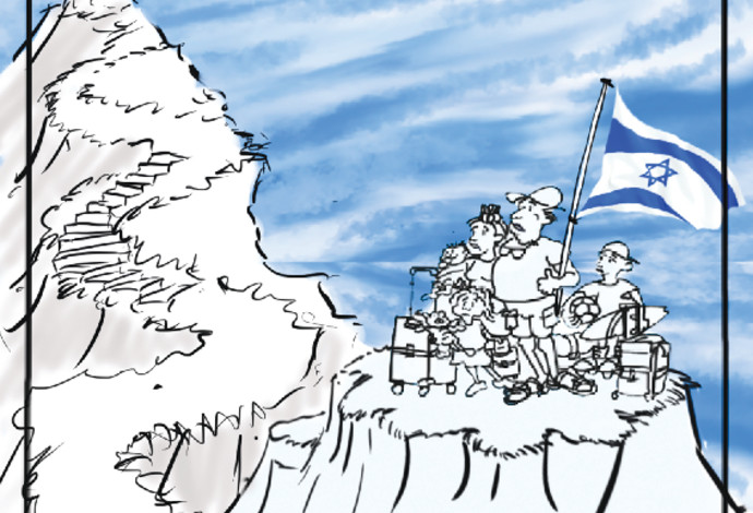 החורבן יכול להיות גסיסה אטית של חברה שסועה ומוחה (צילום:  איור: ארנון קרמר)