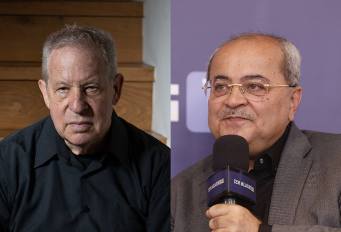 אחמד טיבי, גיורא איילנד (צילום:  מרק ישראל סלם,רמי זרנגר)