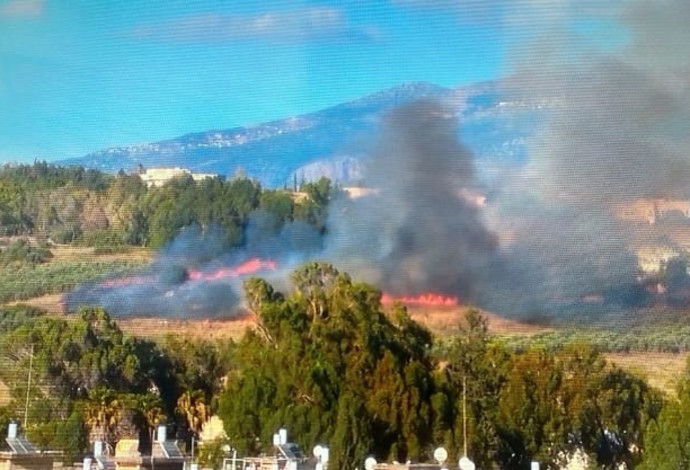 שריפות בקריית שמונה (צילום:  שימוש לפי סעיף 27א')