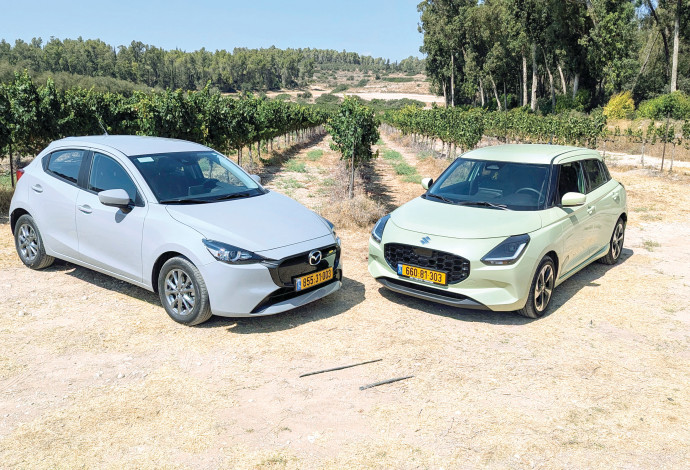 מבחן השוואתי מאזדה וסוזוקי (צילום:  קינן כהן)