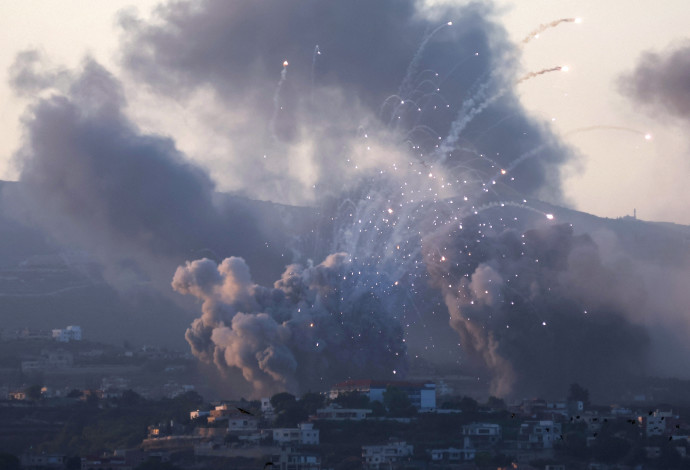 תקיפה בלבנון (צילום:   REUTERS/Aziz Taher)