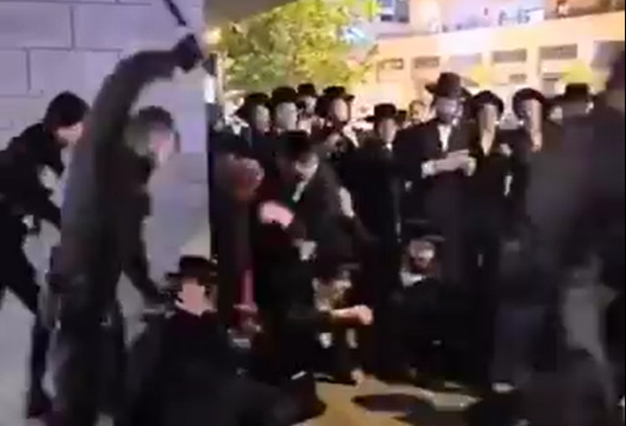 אלימות שוטרים בבית שמש (צילום:  שימוש לפי סעיף 27א')
