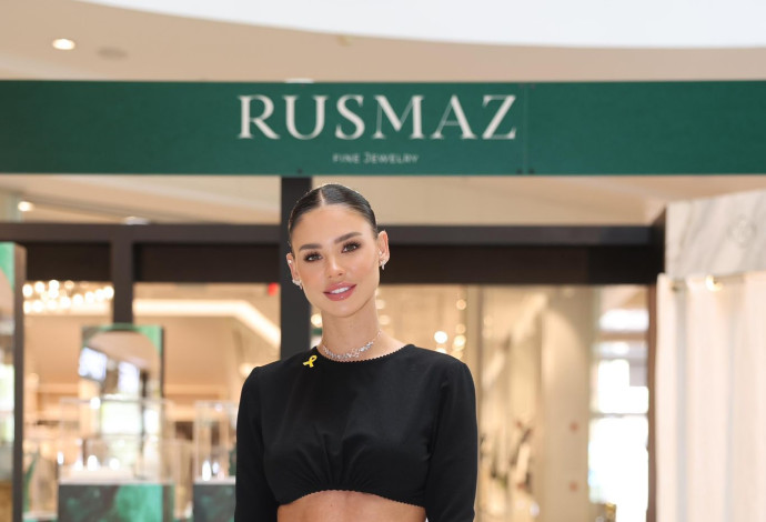 רוסלנה רודינה בהשקת חנות הפופ אפ למותג שלה RUSMAZ (צילום:  אור גפן)