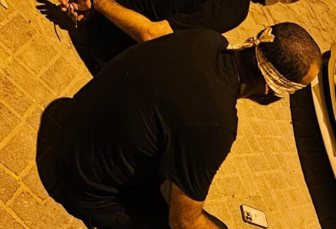 תיעוד חלק מהעצורים בזירת הירי ברמלה (צילום:  דוברות המשטרה)