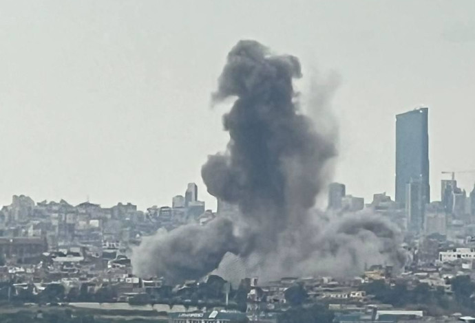 תקיפה בלבנון (צילום:  רשתות ערביות)