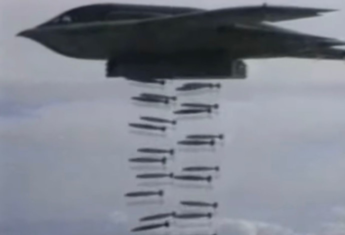 מפציץ חמקן B-2 אמריקאי (צילום:  רשתות חברתיות, שימוש לפי סעיף 27 א')