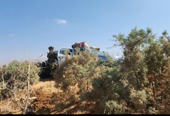 הרכב ששימש את המחבלים בפיגוע בים המלח (צילום:  רשתות חברתיות, שימוש לפי סעיף 27 א')