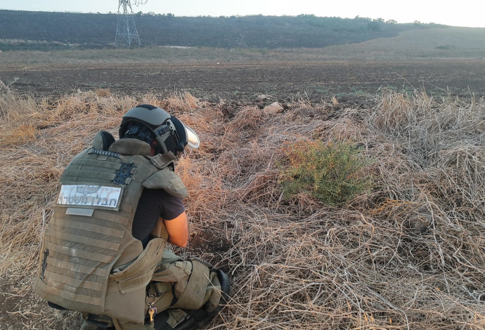 נטרול פריט אמל"ח (צילום:  דוברות המשטרה)