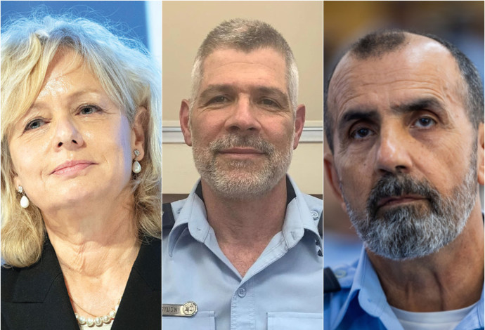 דני לוי, אליעזר כהנא, גלי בהרב מיארה  (צילום:  דוברות המשטרה,יונתן זינדל, פלאש 90)