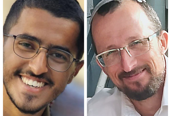 רס״ם (מיל׳) שאול מויאל, סמ״ר מלאכי יהודה הררי (צילום:  דובר צה"ל)