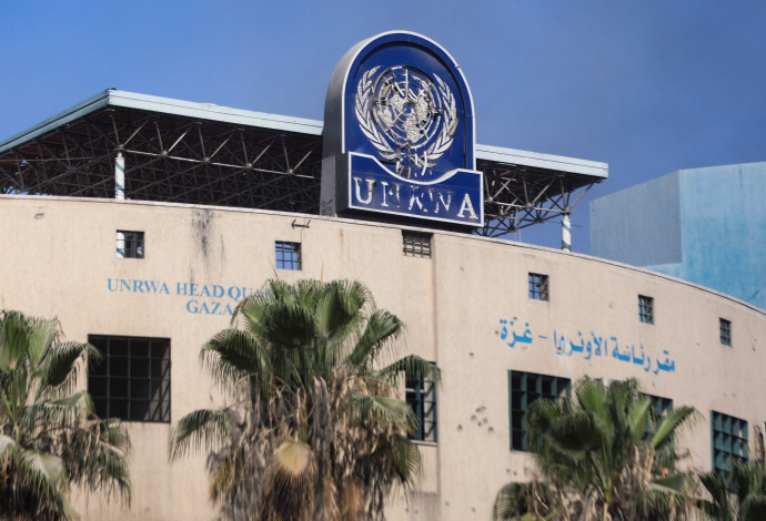 מתקן אונר"א בעזה (צילום:  רויטרס)
