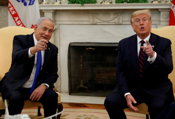 "ייתכן שיהיה פחות עמיד ללחץ שלו לגבי עזה", טראמפ ונתניהו (צילום:  רויטרס)