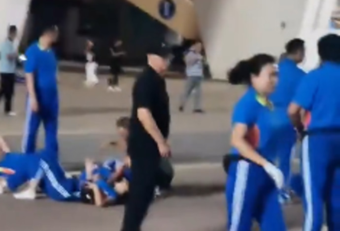 תאונה בג'והאי שבדרום סין (צילום:  רשתות חברתיות, שימוש לפי סעיף 27 א')