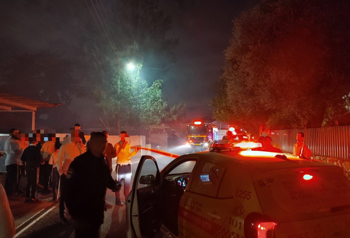 שריפה ביישוב בעמק זבולון (צילום:  תיעוד מבצעי מד''א)