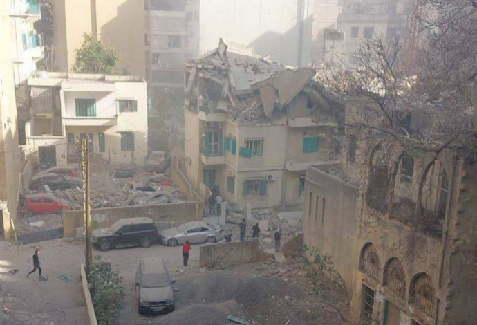 זירת חיסולו של מוחמד עפיף  (צילום:  רשתות חברתיות, שימוש לפי סעיף 27 א')