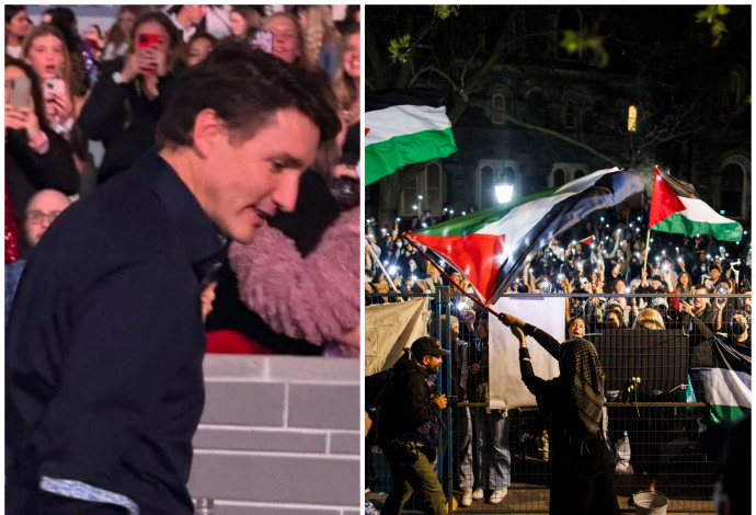 מהומות בקנדה, ג'סטין טרודו (צילום:  רשתות חברתיות,COLE BURSTON/AFP via Getty Image)