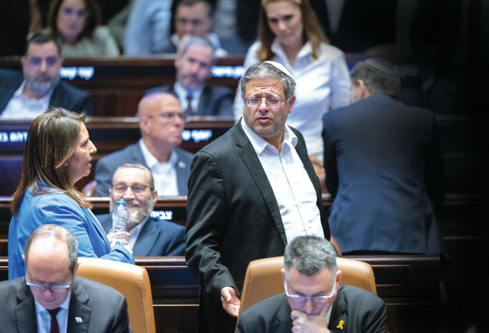 איתמר בן גביר השבוע בכנסת (צילום:  חיים גולדברג פלאש 90)
