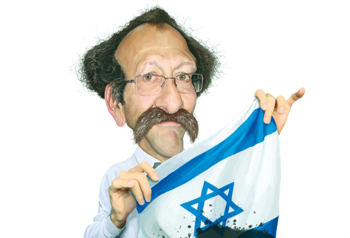 השחיר את ישראל. פרופ' דוד שולמן (צילום:  איור: אופיר בגון)