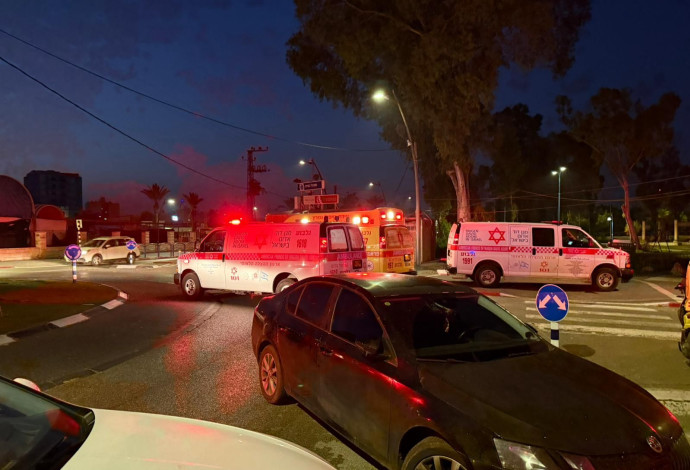 זירת השריפה בבבית שאן (צילום:  תיעוד מבצעי מד"א)