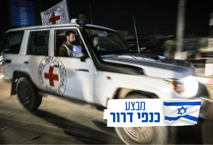 אנשי הצלב האדום בשטח (צילום:  Abed Rahim Khatib/Flash90)
