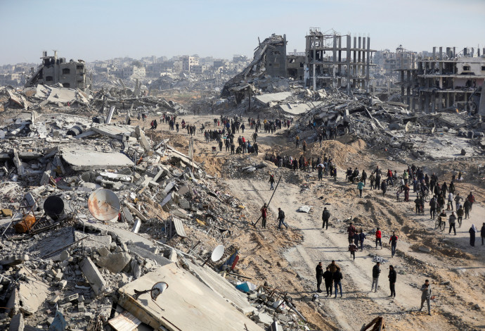 הרס בעזה (צילום:  REUTERS/Dawoud Abu Alkas)